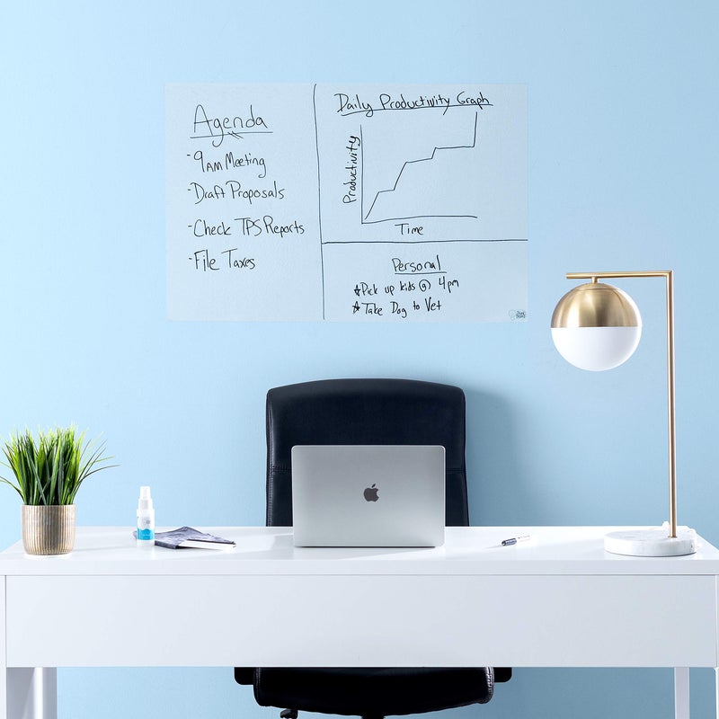 Think Board Premium Clear Whiteboard Sticker â€“ 2'x4' Transparent Dry Erase Wall Decal â€“ Removable Peel & Stick Whiteboard for Office, Classroom, Home, or Desk â€“ Stain-Proof, Reusable, Easy to Install - Image 2